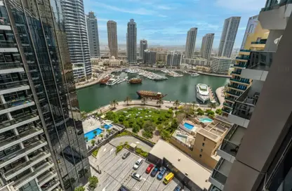 شقة - 2 غرف نوم - 3 حمامات للايجار في برج التألق 1 - أبراج البريق - دبي مارينا - دبي