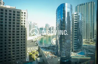 Office Space - Studio - 1 Bathroom for rent in The Binary Tower - Business Bay - Dubai