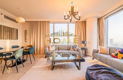 Apartment - 2 Bedrooms - 3 Bathrooms for rent in Boulevard Point - Downtown Dubai - Dubai