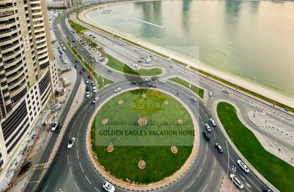 Apartment - 2 - 2 for rent in Beach Tower 2 - Al Khan Lagoon - Al Khan - Sharjah