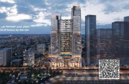شقة - 1 حمام للبيع في برج موجان - طريق كورنيش عجمان - عجمان