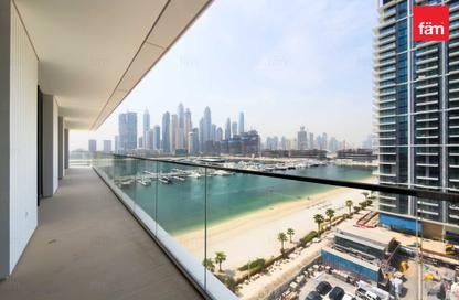 Apartment - 3 Bedrooms - 3 Bathrooms for rent in Palace Beach Residence Tower 1 - Palace Beach Residence - Emaar Beachfront - Dubai Harbour - Dubai