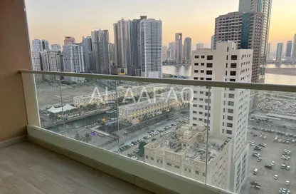 شقة - 2 غرف نوم - 2 حمامات للايجار في أبراج بابل - المجاز 3 - المجاز - الشارقة