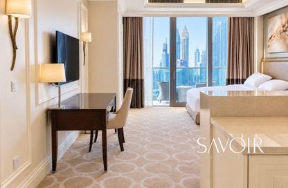 Apartment - Studio - 1 for rent in Kempinski Blvd (The address Blvd) - Downtown Dubai - Dubai
