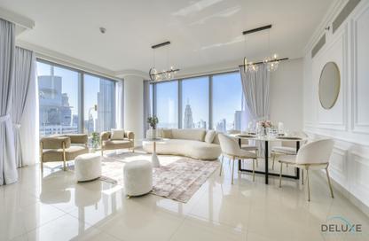 Apartment - 2 Bedrooms - 2 Bathrooms for rent in Boulevard Point - Downtown Dubai - Dubai