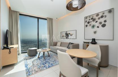 Apartment - 1 - 1 for rent in Jumeirah Gate Tower 2 - The Address Jumeirah Resort and Spa - Jumeirah Beach Residence - Dubai