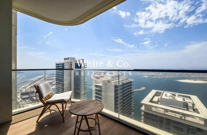 شقة - غرفة نوم - 1 حمام للايجار في برج Marina Vista 2 - مارينا فيستا - إعمار بيتشفرونت - دبي هاربور - دبي