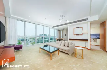 النزل و الشقق الفندقية - غرفة نوم - 2 حمامات للايجار في أجنحة إنتركونتننتال - دبي فيستيفال سيتي - دبي