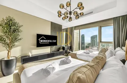 Apartment - 1 Bedroom - 2 Bathrooms for rent in Paramount Tower Hotel  and  Residences - Business Bay - Dubai