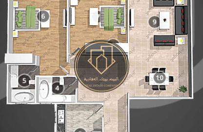 Apartment - 2 Bedrooms - 2 Bathrooms for sale in Horizon Towers - Ajman Downtown - Ajman Apartment - 2 Bedrooms - 2 Bathrooms for sale in Horizon Towers - Ajman Downtown - Ajman