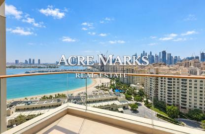 Apartment - 2 - 3 for rent in Sapphire - Tiara Residences - Palm Jumeirah - Dubai
