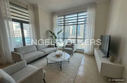 شقة - غرفة نوم - 2 حمامات للبيع في برج الزمرد - دبي مارينا - دبي