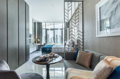 Apartment - Studio - 1 Bathroom for rent in Damac Maison Prive A - Damac Maison Prive - Business Bay - Dubai