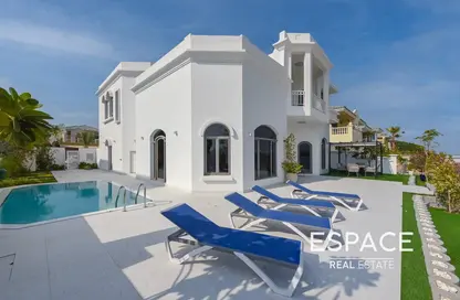 Villa - 5 Bedrooms - 6 Bathrooms for rent in Garden Homes Frond D - Garden Homes - Palm Jumeirah - Dubai