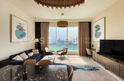 Apartment - 2 - 3 for rent in Palm View - Dubai Media City - Dubai
