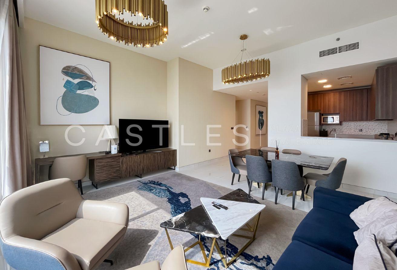 Luxury 2BR + Maid | Furnished | SZR View |For Rent photo 16