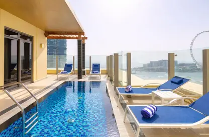 Apartment - 3 Bedrooms - 4 Bathrooms for rent in Roda Amwaj Suites - Amwaj - Jumeirah Beach Residence - Dubai