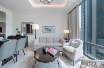 Apartment - 1 - 2 for rent in The Address Residence Fountain Views 1 - The Address Residence Fountain Views - Downtown Dubai - Dubai