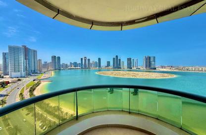 Apartment - 3 Bedrooms - 4 Bathrooms for rent in Al Anwar Tower - Al Khan Lagoon - Al Khan - Sharjah