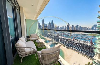Apartment - 1 - 1 for rent in Marina Vista Tower 1 - Marina Vista - Emaar Beachfront - Dubai Harbour - Dubai