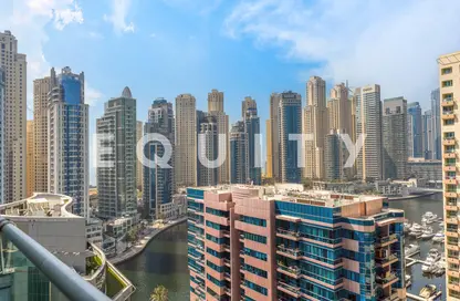 شقة - غرفة نوم - 2 حمامات للبيع في A - برج الأمواج - برج الأمواج - دبي مارينا - دبي