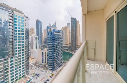 Apartment - 1 Bedroom - 2 Bathrooms for rent in Marina View Tower A - Marina View - Dubai Marina - Dubai