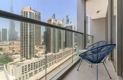 شقة - غرفة نوم - 2 حمامات للايجار في الاسترليني الشرقية - الاسترليني - الخليج التجاري - دبي