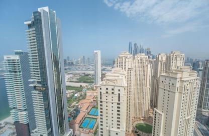 Apartment - 2 Bedrooms - 4 Bathrooms for rent in Blue Beach Tower - Al Fattan Marine Towers - Jumeirah Beach Residence - Dubai