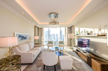 Apartment - 4 - 5 for rent in The Address Residence Fountain Views 2 - The Address Residence Fountain Views - Downtown Dubai - Dubai