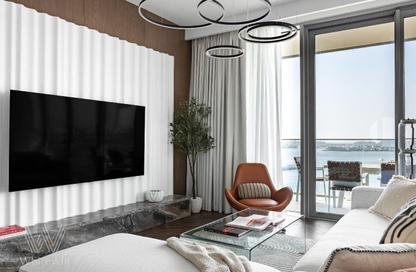 Apartment - 3 Bedrooms - 4 Bathrooms for sale in Beach Isle Tower 1 - Beach Isle - EMAAR Beachfront - Dubai Harbour - Dubai