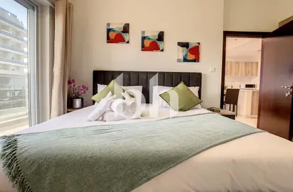 شقة - غرفة نوم - 2 حمامات للايجار في برج هيرا - مدينة دبي الرياضية - دبي
