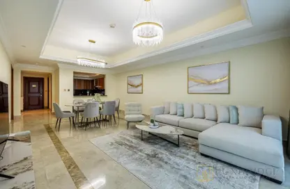 Apartment - 1 Bedroom - 2 Bathrooms for rent in The Fairmont Palm Residence South - The Fairmont Palm Residences - Palm Jumeirah - Dubai