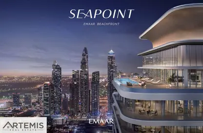 شقة - 2 غرف نوم - 2 حمامات للبيع في برج Seapoint 2 - سي بوينت - إعمار بيتشفرونت - دبي هاربور - دبي