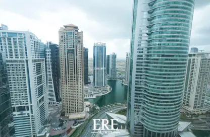 Office Space - Studio - 1 Bathroom for rent in Platinum Tower - Dubai Marina - Dubai