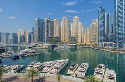 Apartment - 1 Bedroom - 1 Bathroom for rent in The Waves Tower B - The Waves - Dubai Marina - Dubai