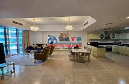 شقة - غرفة نوم - 2 حمامات للايجار في B- برج الأمواج - برج الأمواج - دبي مارينا - دبي