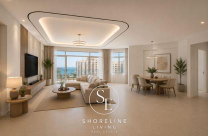 Apartment - 3 Bedrooms - 4 Bathrooms for rent in Al Khushkar - Shoreline Apartments - Palm Jumeirah - Dubai