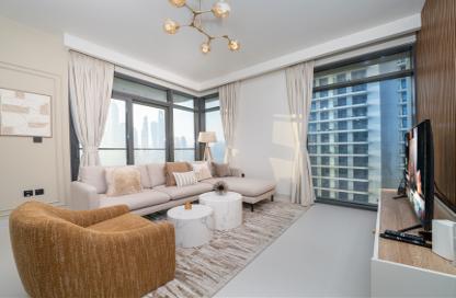 Apartment - 2 - 2 for rent in Marina Vista - Emaar Beachfront - Dubai Harbour - Dubai