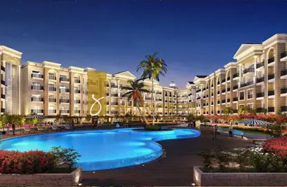 Apartment - 1 Bathroom for rent in Resortz Block 2 - Resortz by Danube - Arjan - Dubai