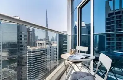 Apartment - Studio - 1 Bathroom for rent in Damac Maison Prive B - Damac Maison Prive - Business Bay - Dubai