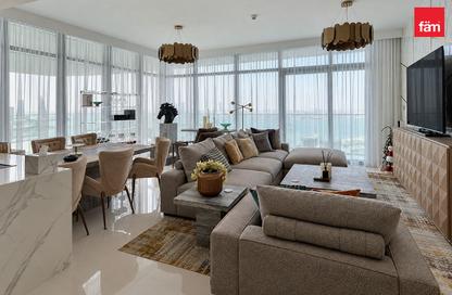 Apartment - 3 - 4 for rent in Beach Vista Tower 1 - Beach Vista - Emaar Beachfront - Dubai Harbour - Dubai