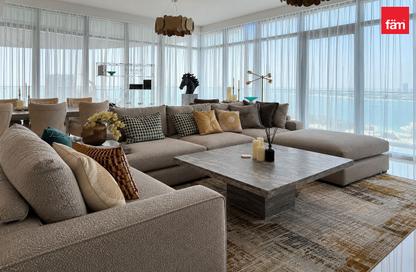 Apartment - 3 - 4 for rent in Beach Vista Tower 1 - Beach Vista - Emaar Beachfront - Dubai Harbour - Dubai