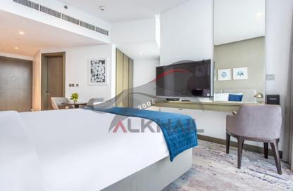 Apartment - Studio - 1 Bathroom for rent in Damac Maison Prive B - Damac Maison Prive - Business Bay - Dubai