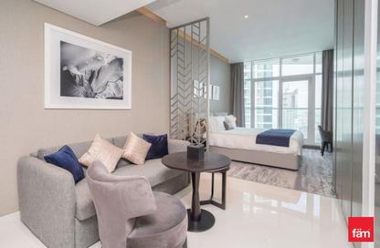 Apartment - Studio - 1 Bathroom for rent in Damac Maison Prive A - Damac Maison Prive - Business Bay - Dubai