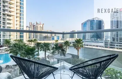 Apartment - Studio - 1 Bathroom for rent in Damac Maison Prive A - Damac Maison Prive - Business Bay - Dubai