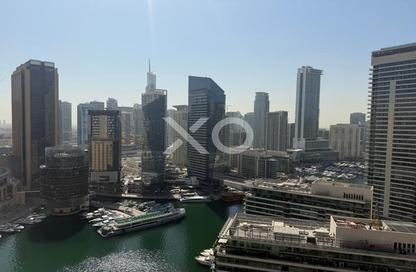 شقة - غرفة نوم - 2 حمامات للبيع في برج باي سنترال الغربي - باي سنترال - دبي مارينا - دبي