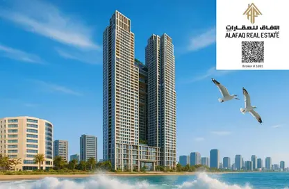 Apartment - 3 Bedrooms - 5 Bathrooms for sale in Corniche Tower - Ajman Corniche Road - Ajman