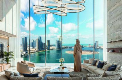 Apartment - 1 Bedroom - 2 Bathrooms for sale in Al Ghaf Tower - Al Khan - Sharjah Apartment - 1 Bedroom - 2 Bathrooms for sale in Al Ghaf Tower - Al Khan - Sharjah