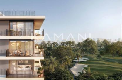 Apartment - 1 - 1 for sale in Golf Point Tower 2 - Golf Point - Emaar South - Dubai South (Dubai World Central) - Dubai
