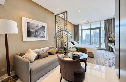Apartment - Studio - 1 for rent in Damac Maison Prive B - Damac Maison Prive - Business Bay - Dubai